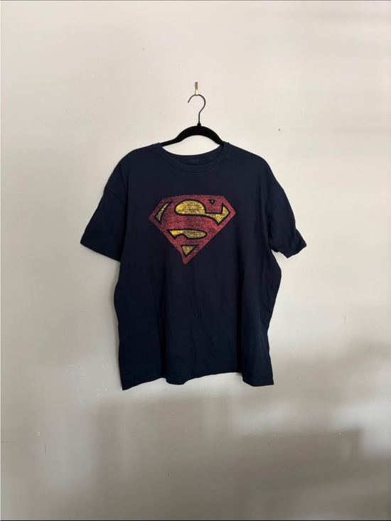 DC Comics Other - DC Comics Navy Short-Sleeve Tee with Red and Gold Superman Shield